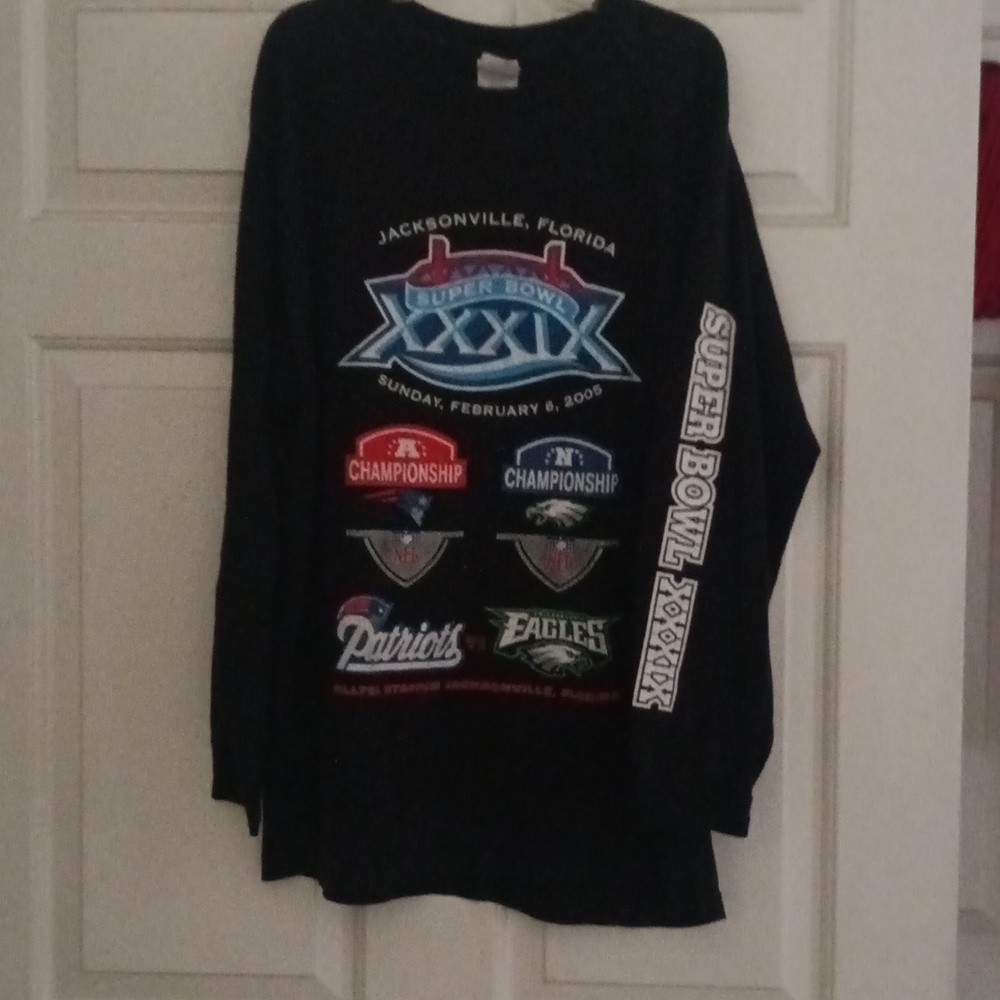 Superbowl XXXIX (39) Long sleeve Shirt - Patriots vs Eagles
